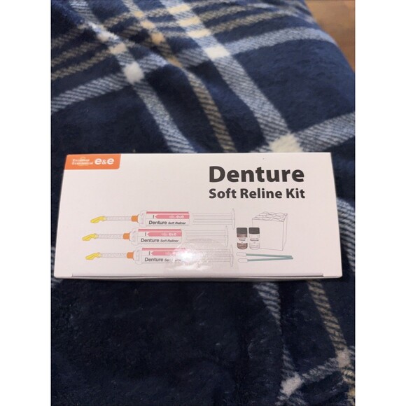 Excellent & Economical Other - E&E Upper And Lower Denture Soft Reline Kit – Long-Lasting Soft Silicone Reliner